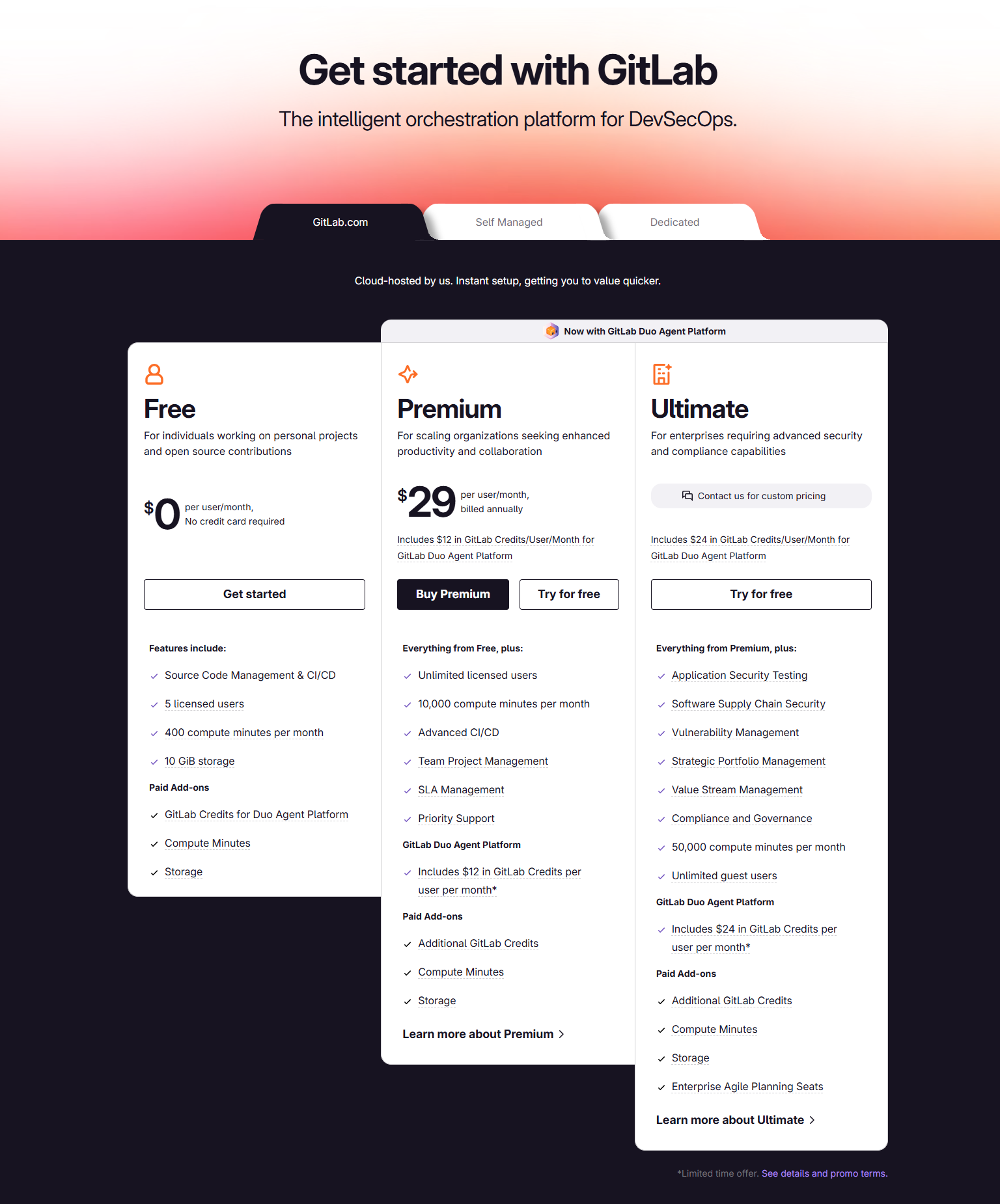 gitlab ultimate trial documentation showing the trial path that made the rest of the pipeline worthwhile